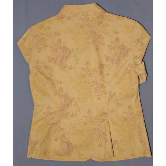 Ralph Lauren Polo Jeans Co Lightweight Floral Jacket Tan Sz Large - Picture 4 of 8